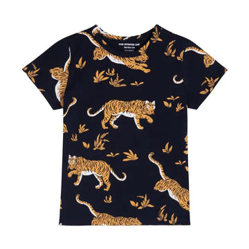 T-shirt för barn med tigermönster från Wild Safari